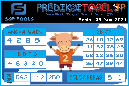 Prediksi Togel Singapura JP Senin 08 November 2021