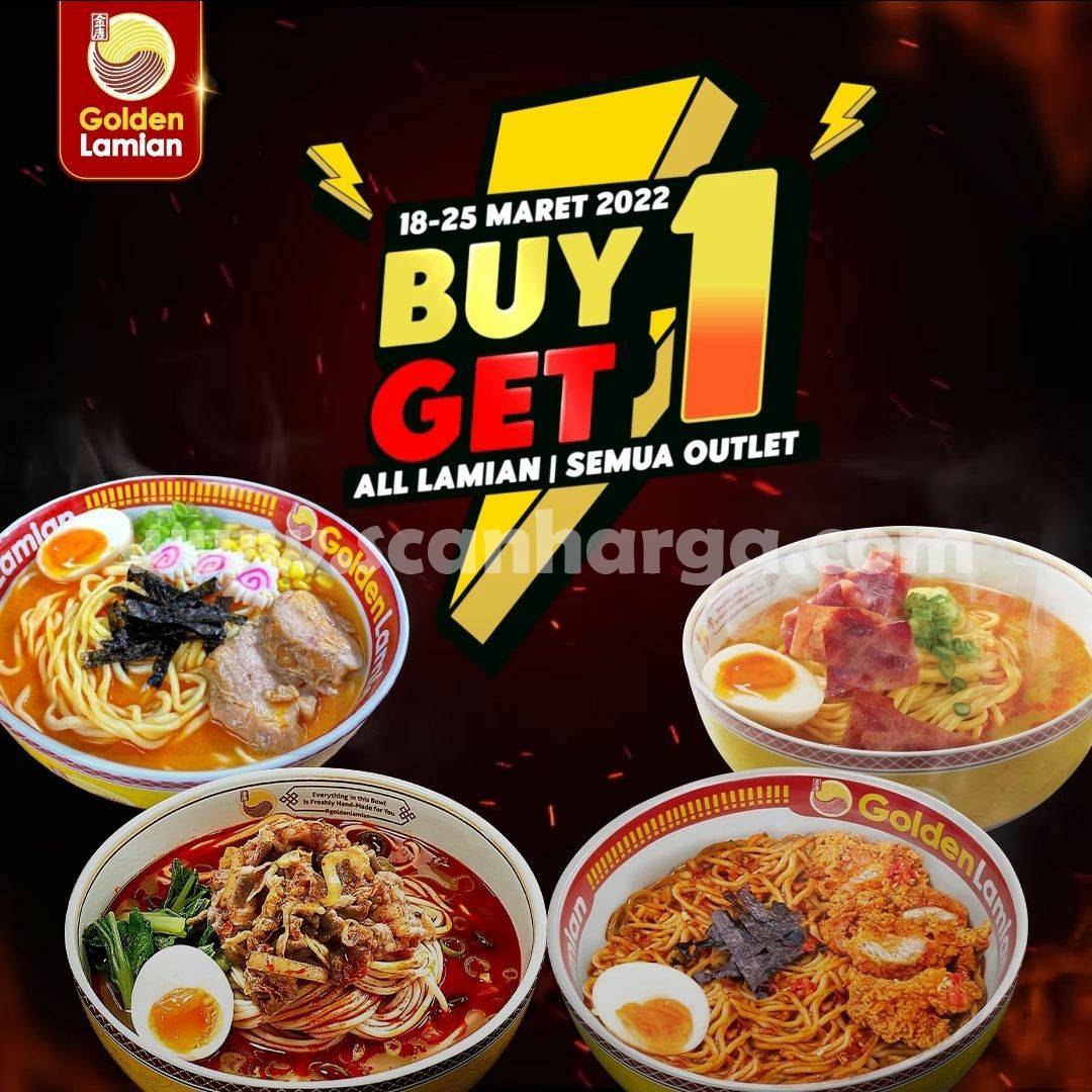 Promo  GOLDEN LAMIAN Anniversary – Beli 1 Gratis 1 Seluruh Outlet