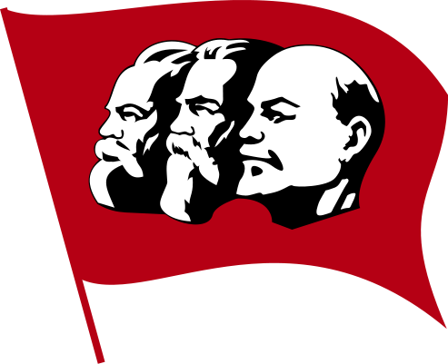 Marksizm-Leninizm'i temsil eden bir afiş