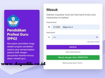 Langkah Demi Langkah Cara Daftar PPG Dalam Jabatan di SIM PKB