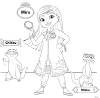 Mira, Royal Detective We're on the case! coloring page