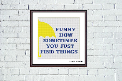 Funny things cross stitch quote pattern easy embroidery design