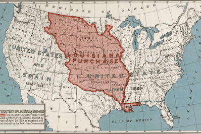 Map of the USA - Thomas Jefferson