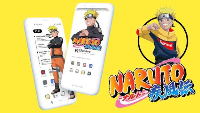 Download Tema Naruto Untuk Vivo y91,  y93,  y53,  y91c,  y12, v15,  dan Lainnya Tembus Aplikasi