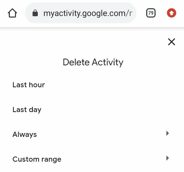 Google history delete kaise kare