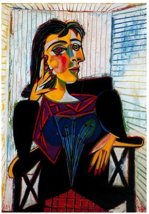 Portrait de Dora Maar, de 1937, é uma obra do período neoclassicista e surrealista assinada por: