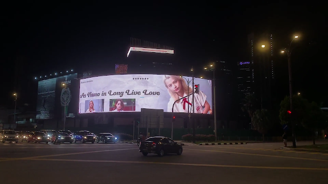 Becky Rebecca Patricia Armstrong Fans Support Ad 瑞玫高·阿瑟农应援广告 KL City Centre Nearby Berjaya Time Square LED Billboard Advertising Malaysia Kuala Lumpur Digital Screen Advertising