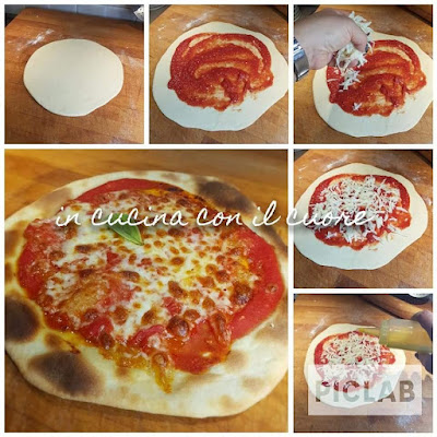 "Pizza" Margherita sin levadura