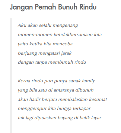 puisi buat pasangan ldr