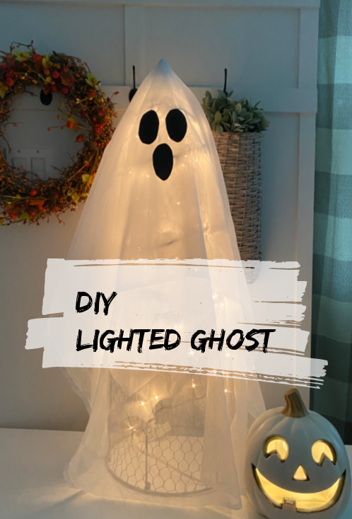 ghost with lights and overlay