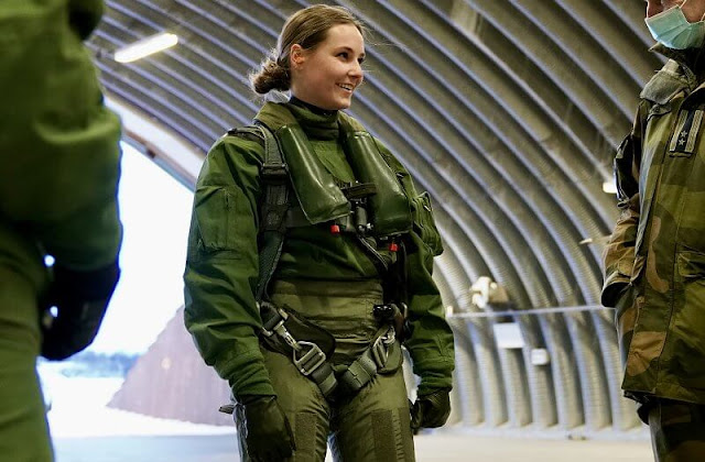Princess Ingrid Alexandra of Norway visited the Royal Norwegian Air Force base in Bodø at the invitation of the Chief of Defence