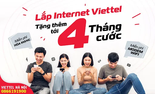 Bảng giá lắp mạng Internet + Truyền hình Viettel Hà Nội