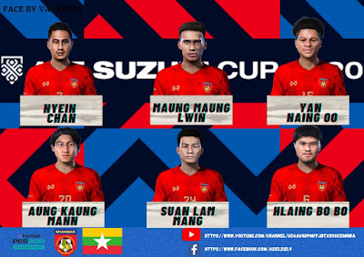 PES 2021 Myanmar National Team FacePack by Vacaross