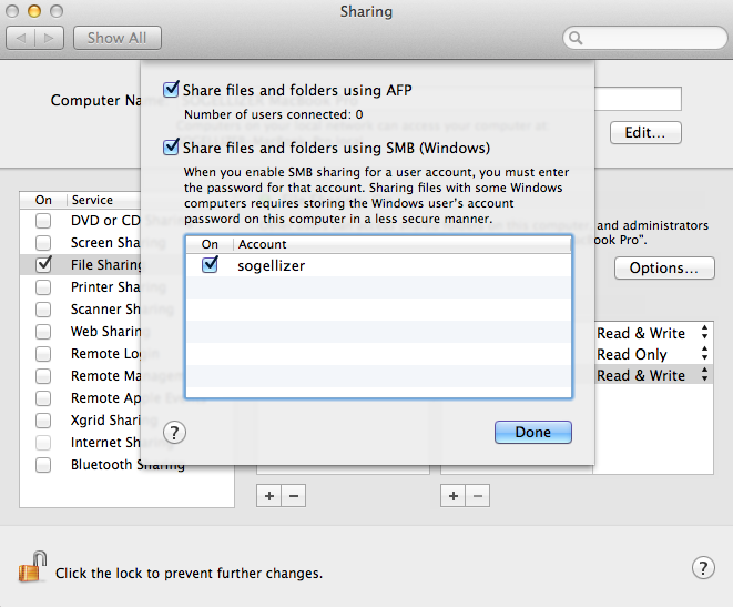 Workgroup Mac OS