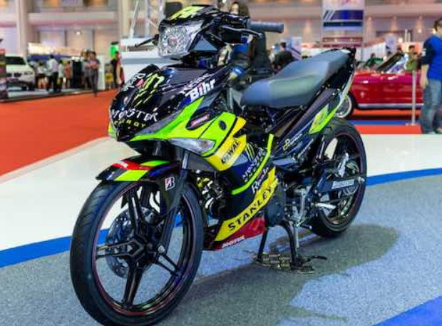 Modifikasi Jupiter MX Moto GP Monster Energy