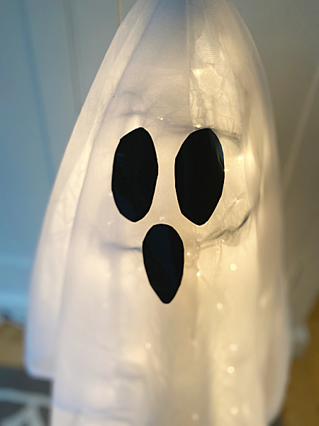 lighted ghost face