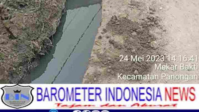 Drainase U-Ditch RW 05 Kelurahan Mekar Bakti Dikerjakan Dalam Keadaan Air Menggenang.