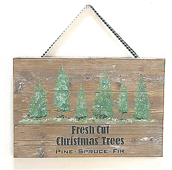Christmas tree farm sign