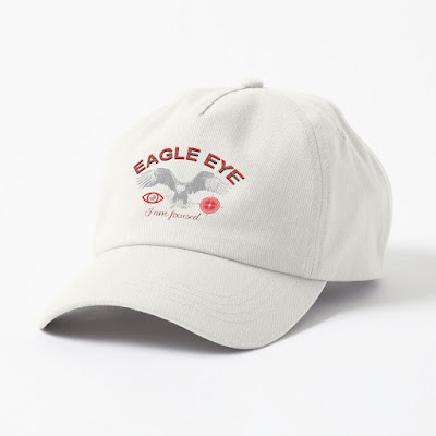 A beautiful dad hat with text eagle eye