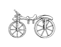 bicycle coloring page