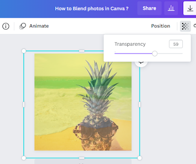 How to blend photos in Canva?