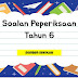 Kertas Soalan Peperiksaan Tahun 6 UPSR