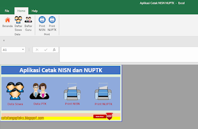 Download Aplikasi Cetak Kartu NUPTK dan NISN Siswa di Lengkapi dengan Barcode