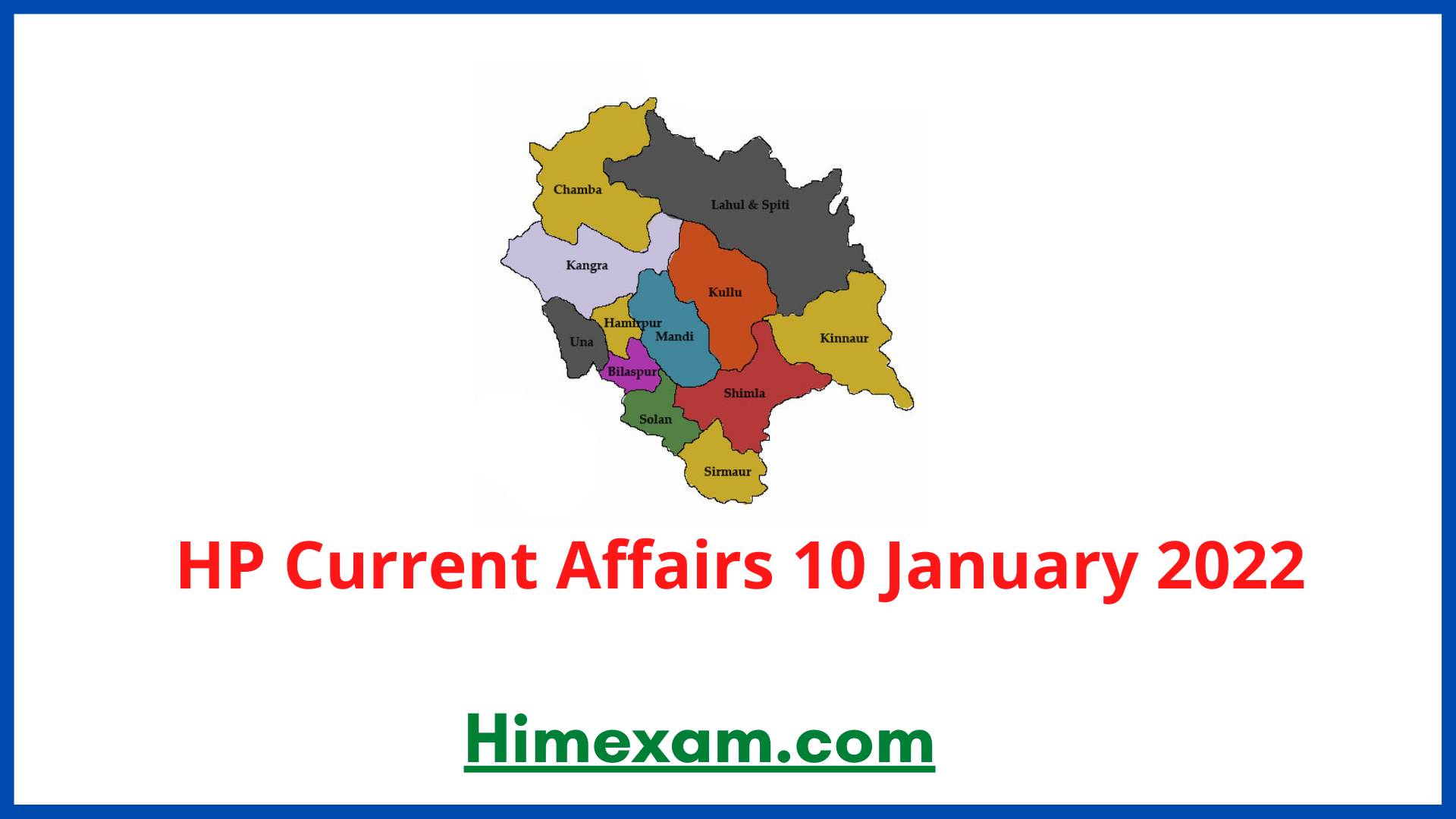 HP Current Affairs 10 January 2022