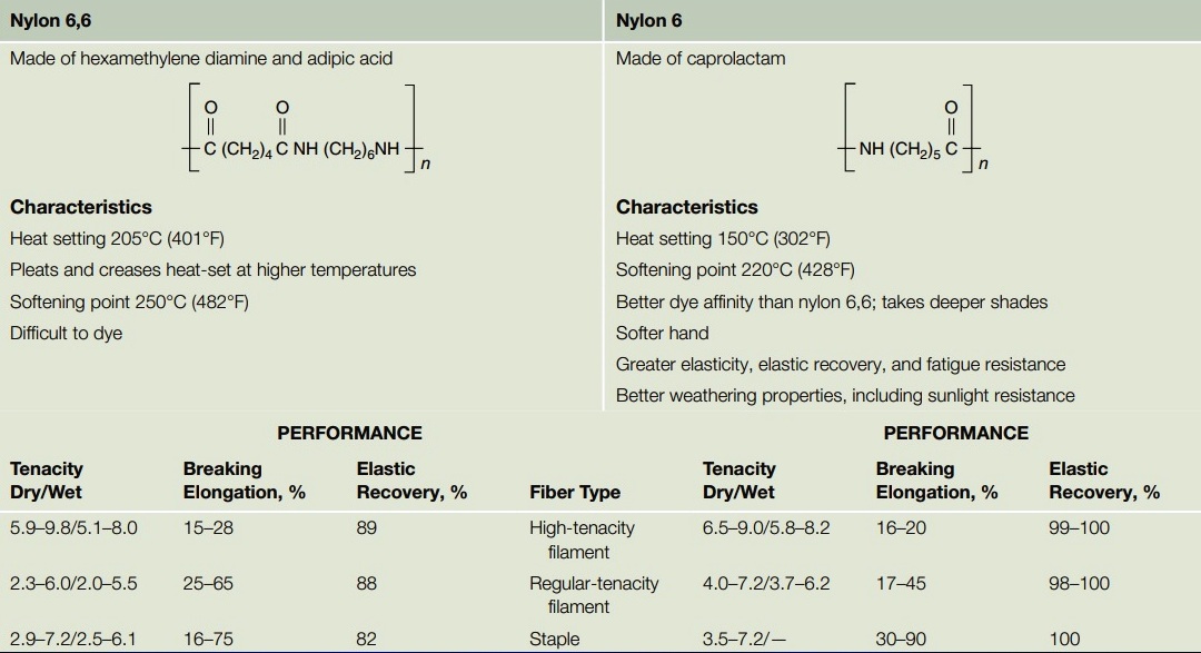 Comparison of Nylon 6,6 and Nylon 6