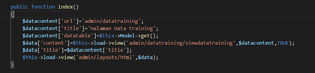 Mengirim multiple data dari controller ke view di CodeIgniter