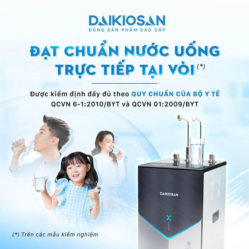 DSW-33710M đạt chuẩn nước uống trực tiếp tại vòi