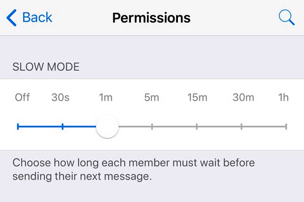 fitur slow mode aplikasi telegram