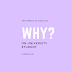 The Impact of COVID-19 on University Student Lifestyle - WHY?