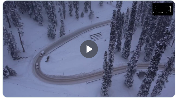 Drone Captures Stunning View Of Gulmarg Covered In Thick Blanket Of Snow