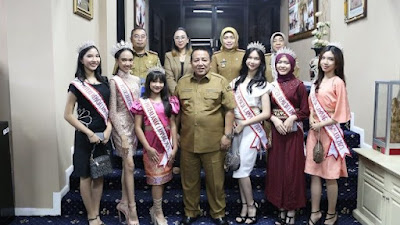 Gubernur Arinal Terima Audiensi Puteri Anak dan Puteri Remaja Lampung Jelang Pemilihan Puteri Anak/Remaja Indonesia 2023