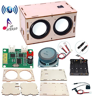 Bluetooth speaker DIY kit - has technical bits and bobs, motherboard, subwoofers, etc.