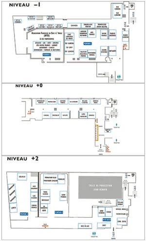 Maps of each level of the AFC Micro Salon 2015 - Afcinema