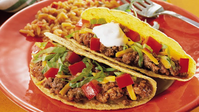 GROUND BEEF TACOS