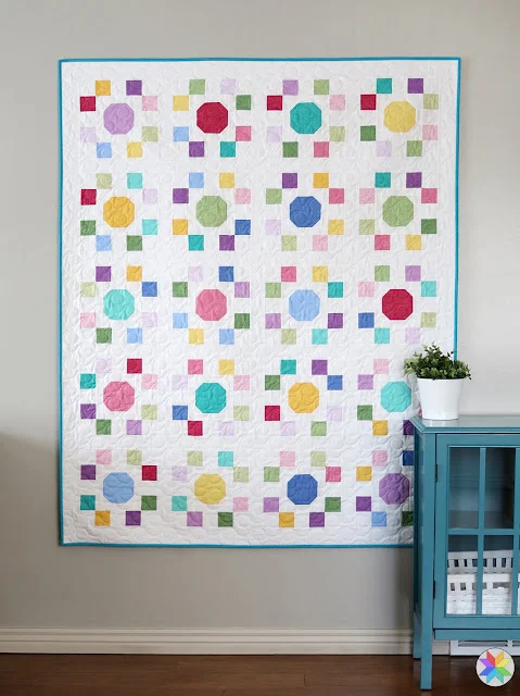 squares and spots quilt