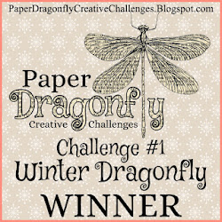 1-31-22 Paper Dragonfly #1 - Winter Dragonfly