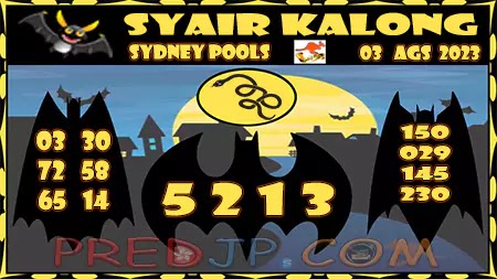 Prediksi Sydney Kalong Keramat Kamis 03-Agustus-2023