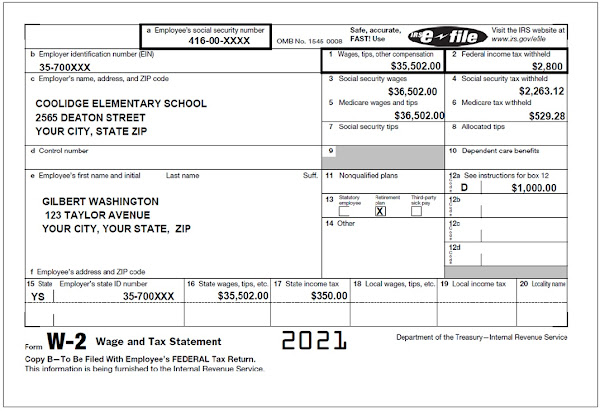 W-2 Gilbert Washington