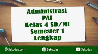 administrasi pai kelas 4 semester 1