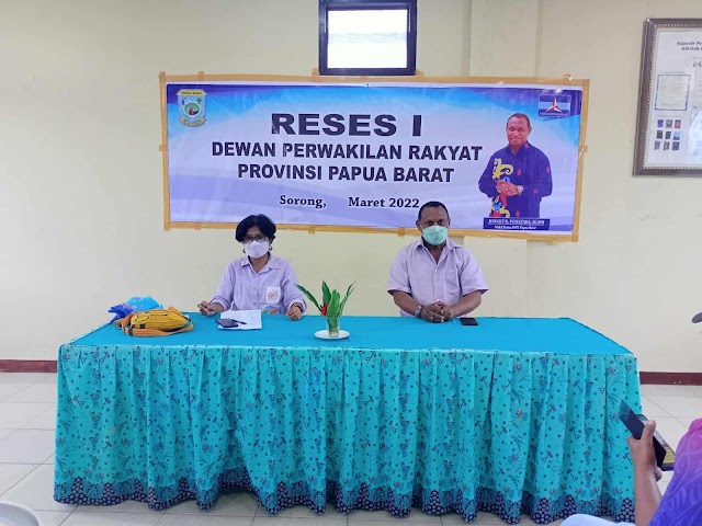 Serap Aspirasi, Wakil Ketua DPRD Provinsi Papua Barat Gelar Reses Pertama T.A. 2022