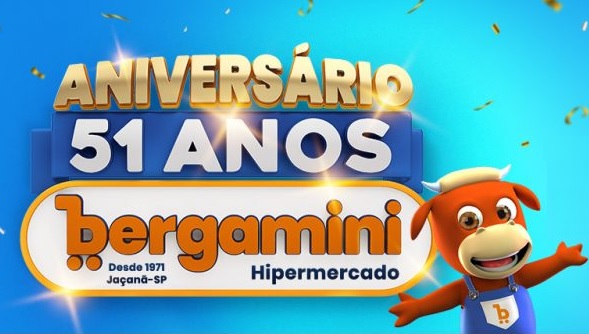 aniversário 51 anos Bergamini Hipermercado