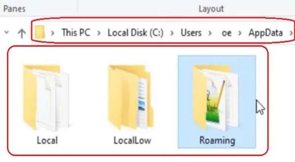 What are the different windows ''App data'' folders for?
