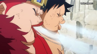 ワンピースアニメ 919話 ワノ国編 | ONE PIECE ルフィ ユースタスキッド ギザ男 囚人採掘場 | Monkey D. Luffy