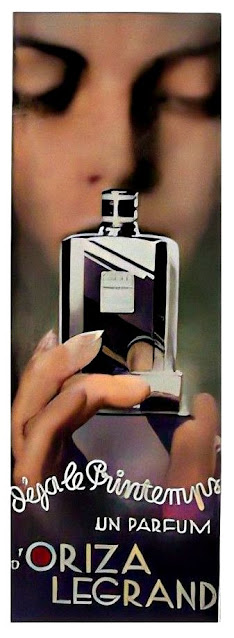 Art Deco Parfümflasche, leer, Deja Le Printemps von Oriza L