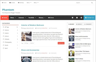 Phantom: Best SEO Blogger Template