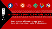 Install MariaDB Server 10.8 on Rocky Linux 8